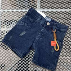 Bermuda Jean Denim Azul Oscuro
