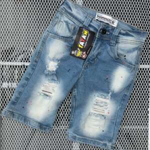 Bermuda Azul Claro Con Destroyer Clores