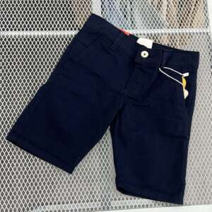 Bermuda Botón Azul Oscuro