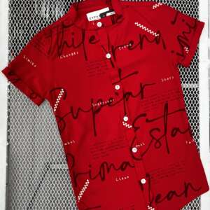 Camisa De Letras Red