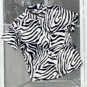Camisa Zebra Azul Oscuro