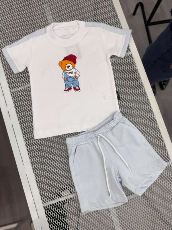 Conjunto Osito Azul Claro