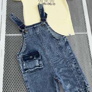 Conjunto Overol jean + Camiseta